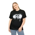 thumbnail image 4 of Funny smiley face graphic tee Cheshire Cat face Unisex Heavy Cotton Tee, 4 of 9