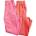 thumbnail image 4 of Real Love Girls' Sweatpants - 4 Pack Basic Solid Active Fleece Joggers (Size: 7-16), 4 of 7