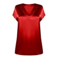 thumbnail image 4 of Women Silk Satin Tops，Sleeveless Camisole Summer Summer Women Tanks Tops Basic Double Lined Loose Sleeveless Adjustable Shoulder Strap Basic Cami Shirts, 4 of 4