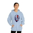 thumbnail image 4 of Chimp Human Face Is Watching You Unisex Heavy Blend™ Hooded Sweatshirt, 4 of 9
