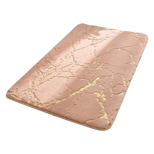 1 alfombra de baño de poliéster antideslizante, cómoda y suave. Marrón claro 40x60cm