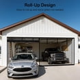 thumbnail image 5 of PETGLE Magnetic Garage Door Screen for 1 Car 8x7FT, Reinforced Polyester Magnetic Screen Door with 26 High Energy Magnets and 6 Strapping Tapes, Hands-Free Screen Door Mesh for Garage Door, 5 of 10