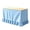 Sky Blue, variant on 75x180cm Navy Ruffled Flat Teacher Desk Skirt Washable Cover For Classroom Kitchen Back To School Party Decoration