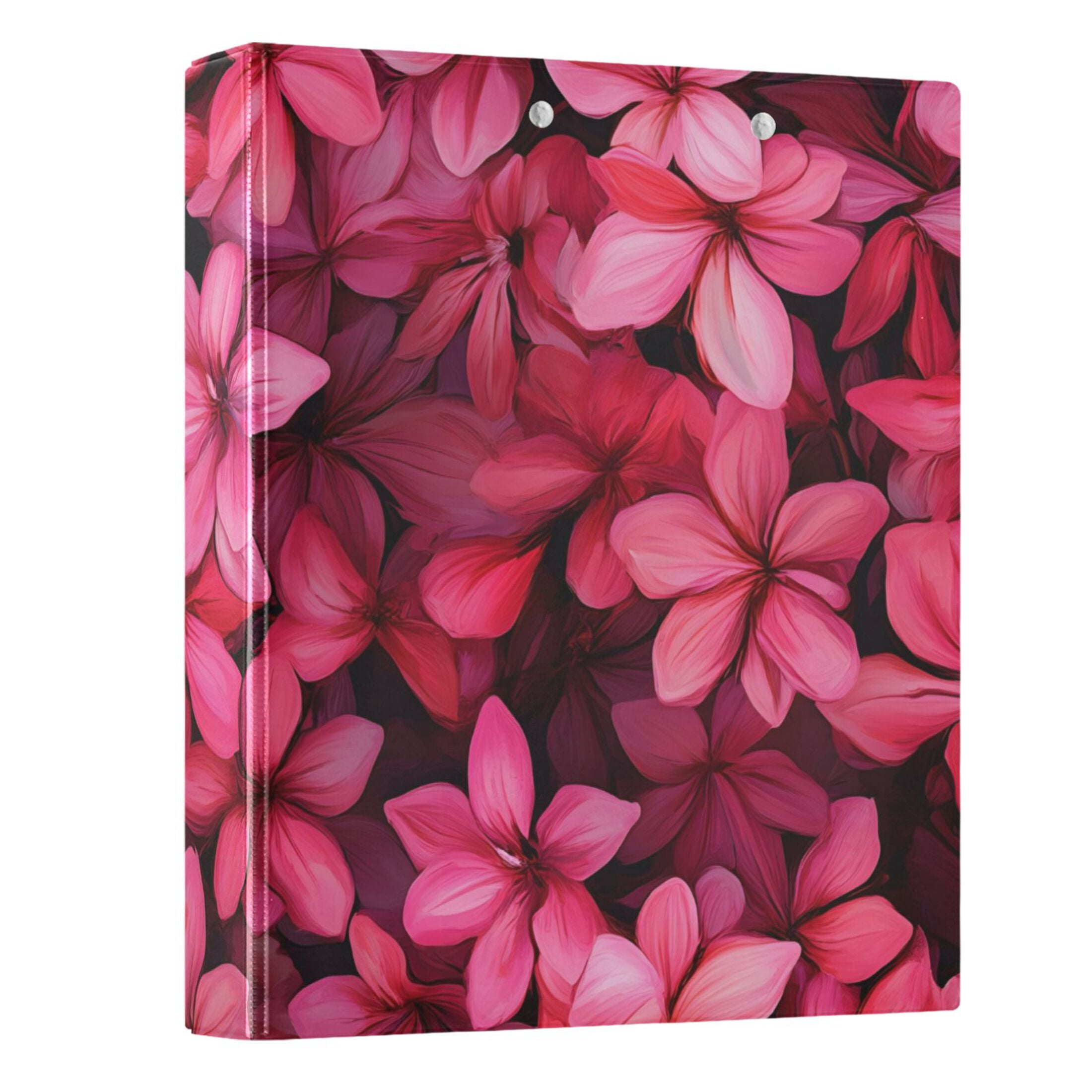 ALAZA Elegant Tropical Floral-a5 Hardcover 3 Ring Binder 1.5" Round Rings Interior Pockets Binders Organizer 1 Pack