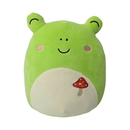 Squishmallows Official Kellytoys Plush 8 Inch Wendy the Green Frog Smiling Mushroom Embroidery Soft Stuffed Toys