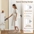 thumbnail image 4 of HOMCOM Armoire à Chaussures avec 2 Tiroirs Basculants, Armoire de Rangement à Chaussures Mince, Blanc, 4 of 10