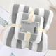 thumbnail image 4 of Juego de toallas de baño de terciopelo para adultos | Toallas de baño y faciales de 2 piezas, suaves y muy absorbentes | Poliéster de secado rápido | Verde, morado, azul, rosa y marrón, 4 of 8
