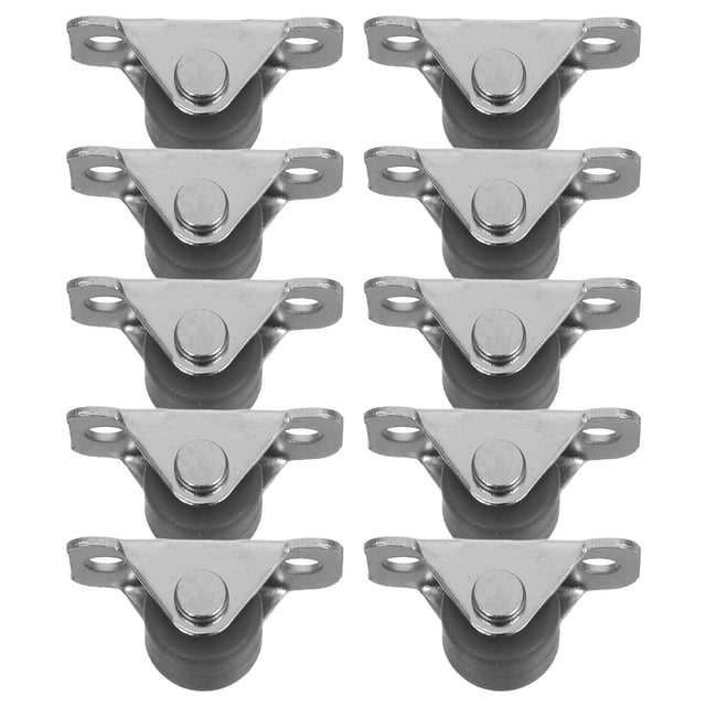 COSMOBETTY 10Ud Fijas Para Muebles Con Casters De Antideslizante Y Protección Para Pisos Color Plata
