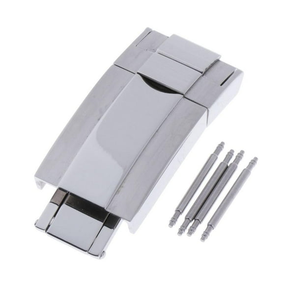 Repuestos Accesorios Reloj Mariposa Pulsera Reloj Plegable Acero Inoxidable polaco