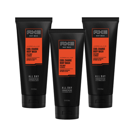 - (3 Pack) AXE Body Wash for Men Cool Charge 12 oz