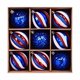 thumbnail image 2 of Independence Day 6CM 9pcs Box Set Electroplating Hand Drawn Red White Blue Day Decoration Decoration, 2 of 9
