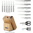 thumbnail image 3 of McCook 15-Piece Stainless Steel Knife Set,MC19 Knife Block Set with Built-in Sharpener,Chef Knife for Home, 3 of 9