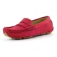 thumbnail image 3 of Zapatos de cuero sin cordones hechos a mano para niños 2020 ante nuevo zapatillas de deporte para niños mocasines planos de otoño con talla grande 23-39 B08243, 3 of 5