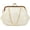 White, variant on CoCopeanut Retro Hollow Handbag for Women Straw Shoulder Bag Evening Clutch Bag Kiss Lock Closure Crossbody Bag Purse