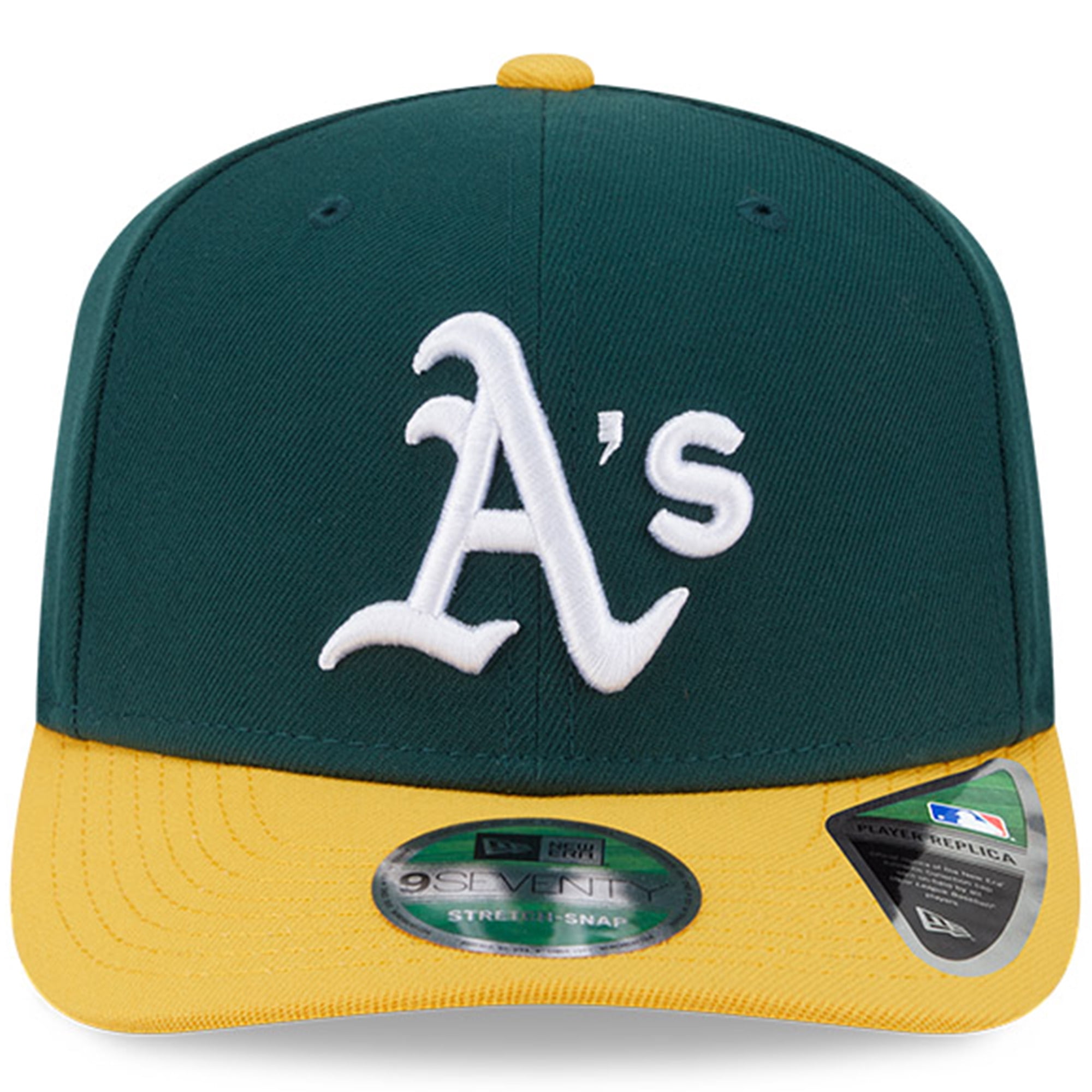 Men's New Era  Green Athletics Player Replica 9SEVENTY Adjustable Hat