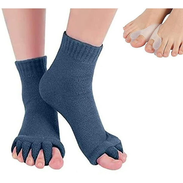 Toe Separator Socks With Bunion Pads Unisex Foot Alignment Socks Yoga Sports