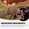 thumbnail image 3 of TOTWOO Long Distance Touch Bracelets for Couples, Vibration & Light up for Love Couples Bracelets | Long Distance Relationship Gifts for Girlfriend, 3 of 7