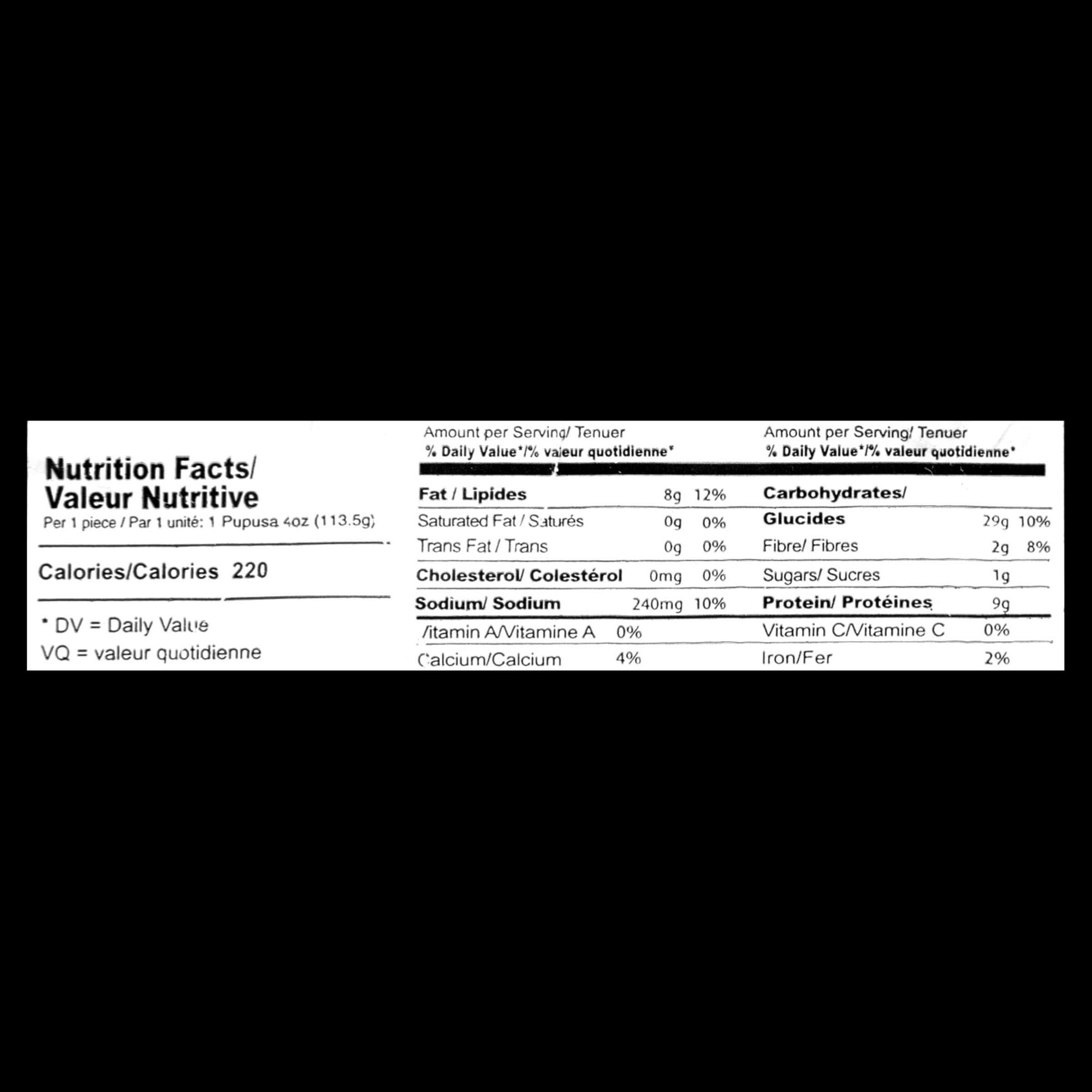 Rio Grande Loroco And Cheese Pupusa, 454 g