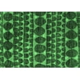 thumbnail image 1 of Ahgly Company Machine Washable Indoor Rectangle Abstract Emerald Green Modern Area Rugs, 2' x 5', 1 of 4