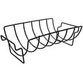 thumbnail image 2 of Grill Rib Rack for BBQ, Large Non-Stick Stainless Steel Rib Roast Rack Holder for Grilling to Hold 6 Rib Rack (Black), 2 of 5