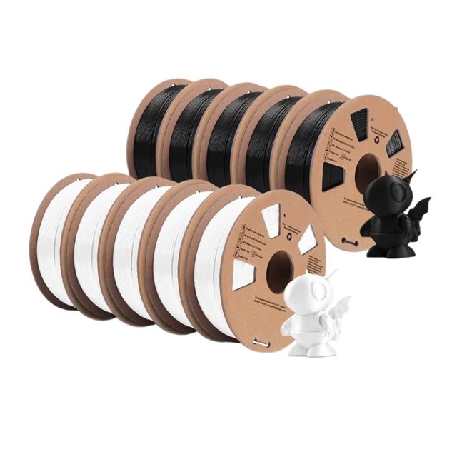 3D Printer PETG Filament, 1.75mm 10 Rolls 3D Printing Materials For 3D Printer&3D Pen ,Smoother Printing Experience