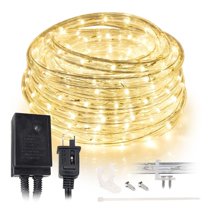 1/2" Warm White LED Rope 150ft Flexible Christmas Outdoor Lighting Regular/Mode