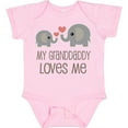 thumbnail image 3 of Inktastic Grandaddy Loves Me Elephant Boys or Girls Baby Bodysuit, 3 of 5