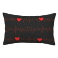 thumbnail image 1 of Balery Cardiogram and Heart Funda de Cojín Estampada, Regalos para Mujeres, Regalos de Amor para Ella, Regalos para Novia o Esposa, Funda de Almohada-20"x30", 1 of 6