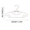 thumbnail image 3 of Coollooc Baby Hangers for Closet - 10 Pack Baby Clothes Hangers, Baby & Kids Hangers for Nursery,Cascading Plastic Childrens Hangers & Infant Hangers for Closet- Space Saving, 3 of 5