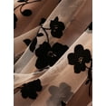thumbnail image 4 of Caitzr Women Tutu Tulle Skirt Elastic High Waist Layered Skirt Floral Print Mesh A-Line Midi Skirt, 4 of 6