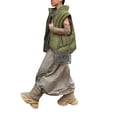 thumbnail image 3 of hirigin Women's Autumn Winter Waistcoat, Solid Color Sleeveless Stand Collar Warm Lightweight Puffer Zipper Vest, 3 of 9