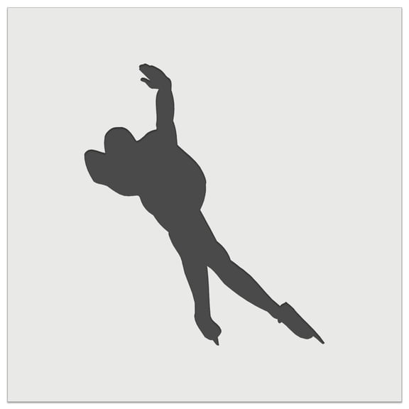 Speed Skating Skater DIY Cookie Wall Craft Stencil - 3.5 Inch