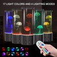 thumbnail image 2 of Lámpara de mesa KIKILIVE Jellyfish con control remoto de 17 colores, 2 of 9