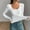 White, variant on Long Sleeve Shirts for Women Scoop Neck Going Out Slim Basic Tshirts 2025 Trendy Tops Ribbed Knit Fall Outfits