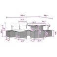 thumbnail image 2 of vidaXL Garden Sofa Set with Storage 7 pcs Black Poly rattan, 2 of 2