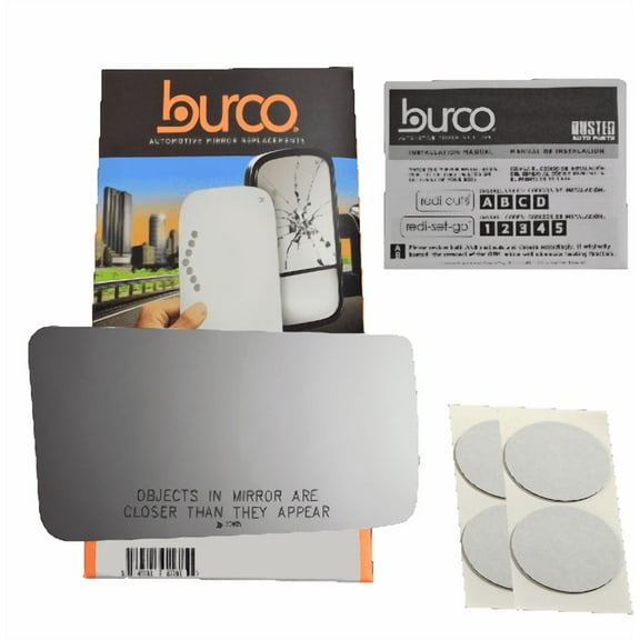 Burco Side View Mirror Replacement Glass - Clear Glass - 3065