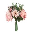 thumbnail image 1 of Ramo artificiales románticas Flores de boda Ramo de simulación de seda de champán decorativo para accesorios de fotos Decoración para el Rosado Macarena Ramo de simulación, 1 of 6