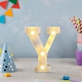 thumbnail image 4 of Light Up Letters, Led Letter Lights 26 Alphabet and 10 Number, Decorative Lighted Letter and Number, Battery Powered Led Marquee Letters for Party, Bar, Night Light, Home Decor, 4 of 6