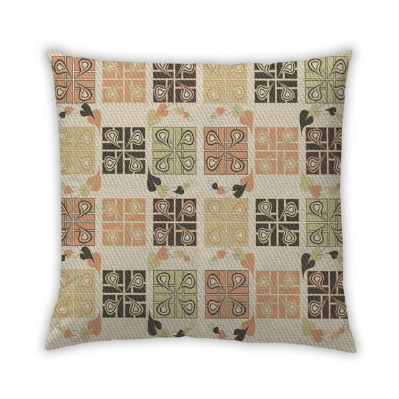 Ahgly Company Outdoor Square Contemporary Throw Pillow, 18 inch by 18 inch
