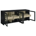 thumbnail image 4 of Denison 3-piece Entertainment Center 79-inch TV Stand Black, 4 of 19