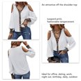 thumbnail image 3 of Camisetas Con Estampado De Leopardo, Tela De Poliéster Con Estampado De Leopardo Y Cuello En V Cómoda Y Encantadora Para Mujer Para Dama ANGGREK Otros, 3 of 5