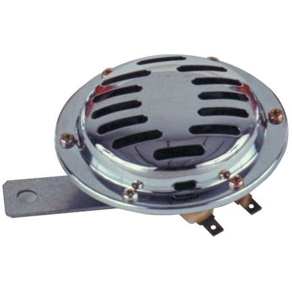 Wolo 270-2T 12 Volt Low Tone Replacement Disc Horn with Chrome Grill