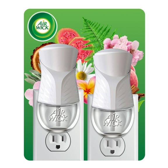 Air Wick Plug-In Scented Oil Air Freshener Warmer Devices, White, 2 Count