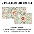 thumbnail image 3 of Apache Mills Cushion Comfort Multi-Color Floral Kitchen Anti-Fatigue Mat, 18" x 30" & 20" x 41", 2 pack, 3 of 16