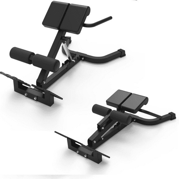 Roman Chair Back Extender,Adjustable Angle & Height Hyperextension Bench for Home Gym,Adjustable Back Exercise Machine with 330 Lbs Capacity