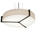 thumbnail image 2 of AFX  Apex 19'' Pendant - Espresso Finish Linen White, 2 of 3