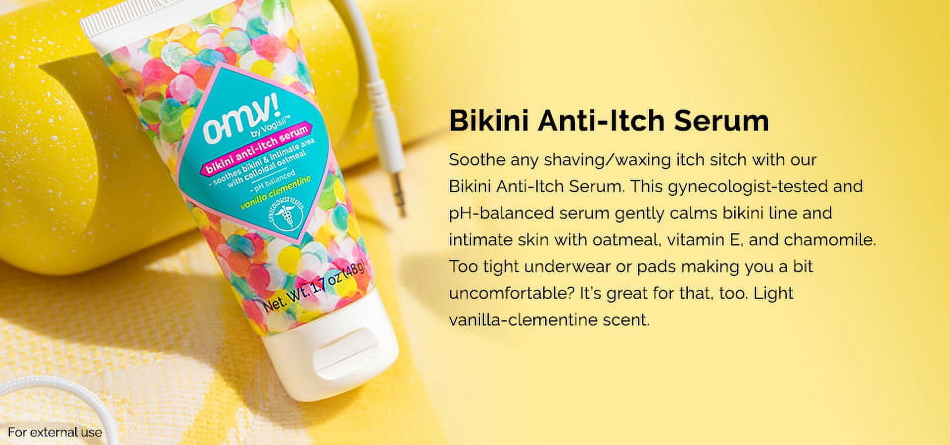 OMV by Vagisil Bikini Boss Rescue Cream, Vanilla Clementine Scent, 1.7 oz.