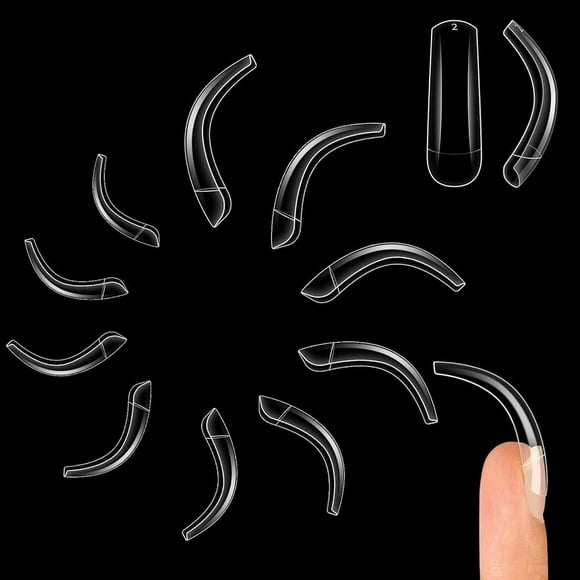 Puntas de extensión de uñas postizas NOVO OVO, 500 unidades, curvas