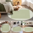 thumbnail image 6 of Sage Green Greek Key Large Area Rugs for Bedroom Living Room, Soft Non Slip Carpet Bedside Rug, Geometric Greece Ancient Farmhouse Geo Round Floor Cover Kitchen Accent Rug 4' for Dining Room/Office, 6 of 9