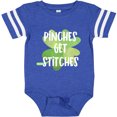 thumbnail image 3 of Inktastic St. Patrick's Day Pinches Get Stitches Boys or Girls Baby Bodysuit, 3 of 5